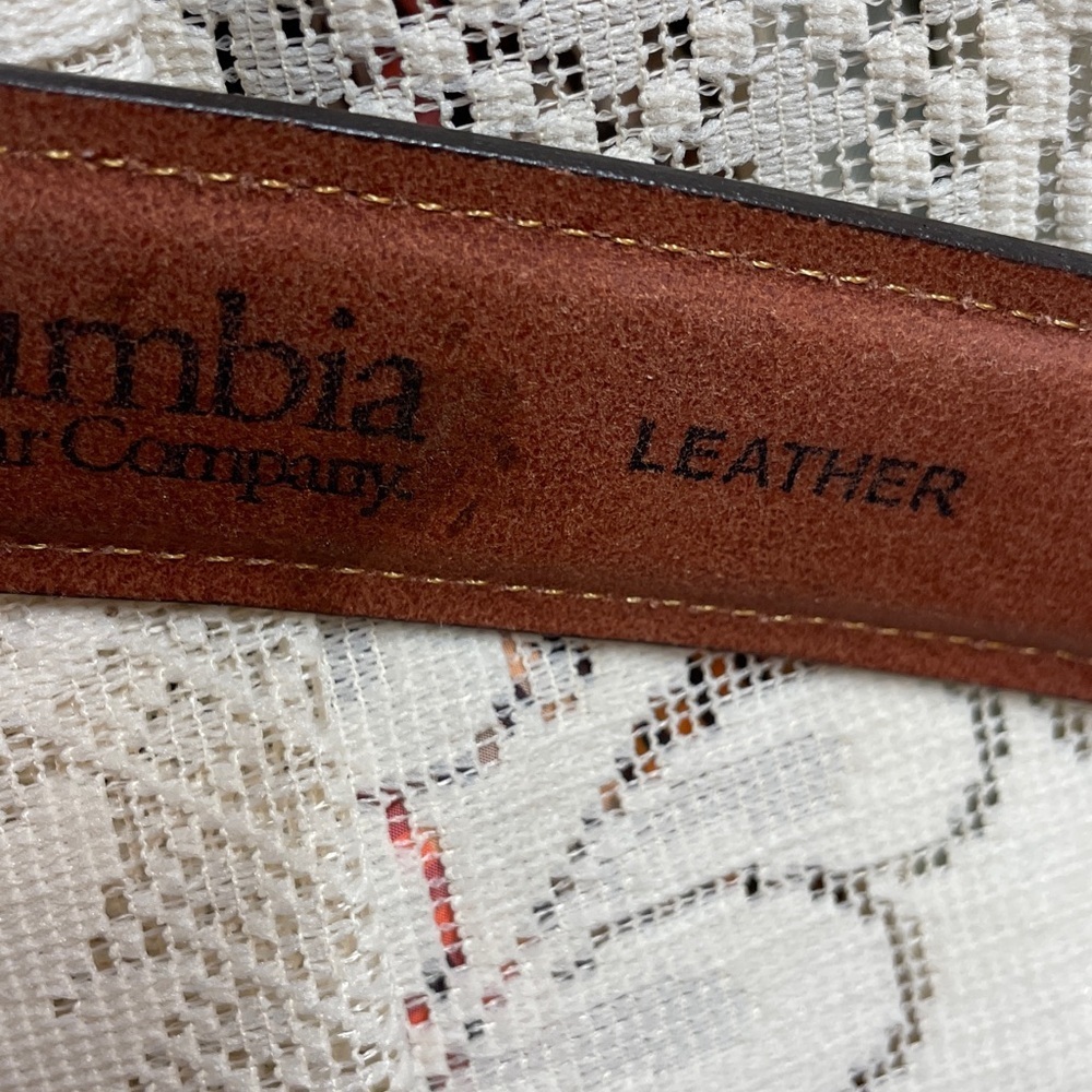 Columbia Dark Brown Leather Belt - Picture 4 of 9
